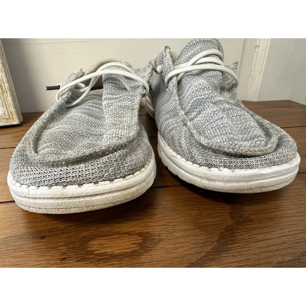 Hey Dude Shoes Womens Size 8 Wendy Sox Glacier Grey Casual Slip Ons - Picture 5 of 9